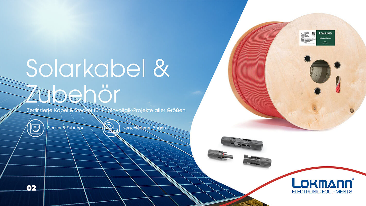 Lokmann Solarkabel H1Z2Z2-K – TÜV geprüfte Photovoltaikkabel in 4mm² und 6mm² für den Großhandel