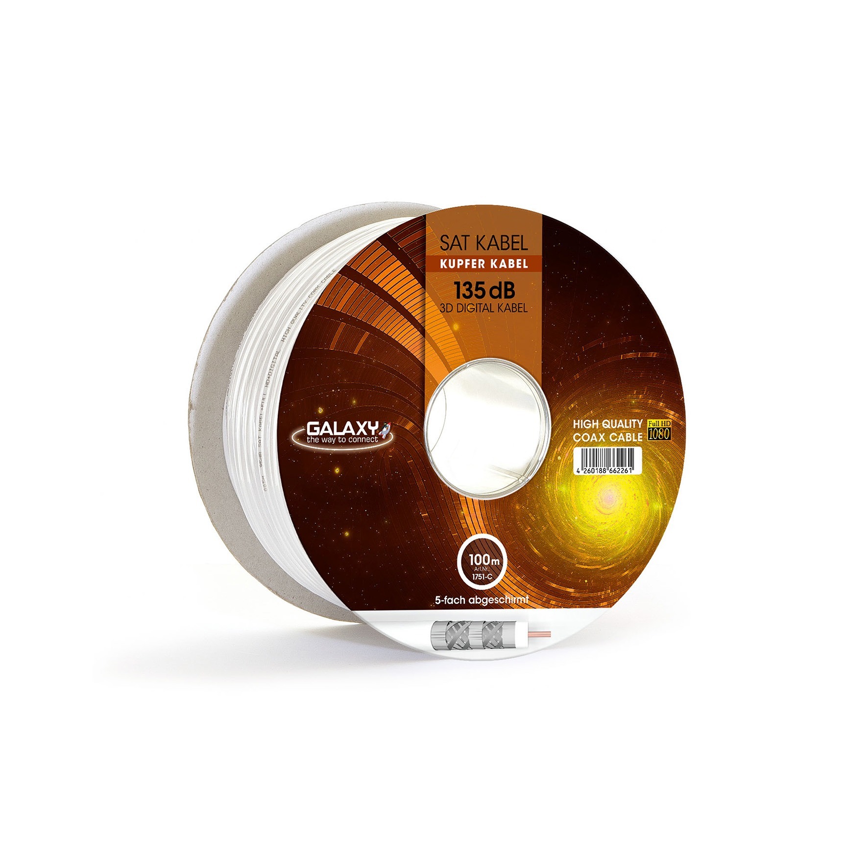 Galaxy 135dB 5-fach geschirmt Kupfer