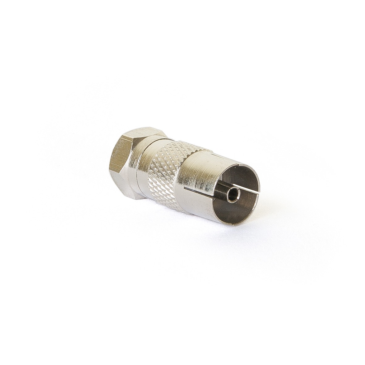 Adapter F-Stecker auf IEC-Buchse 7,0 mm