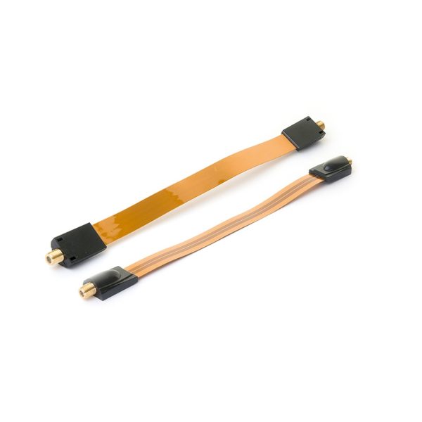 Fensterdurchführung Flat Transparent – Gold, 30 cm