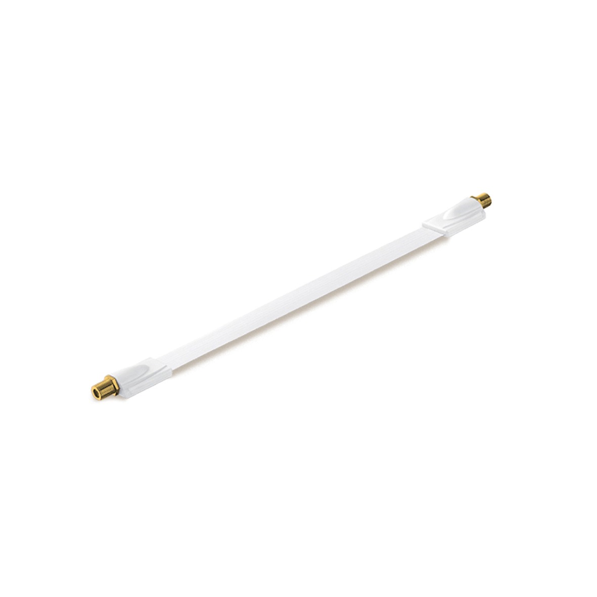 Fensterdurchführung Flat Weiß – Gold, 30 cm