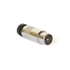 TV-Kompressionsstecker 7,0 mm, silberfarben