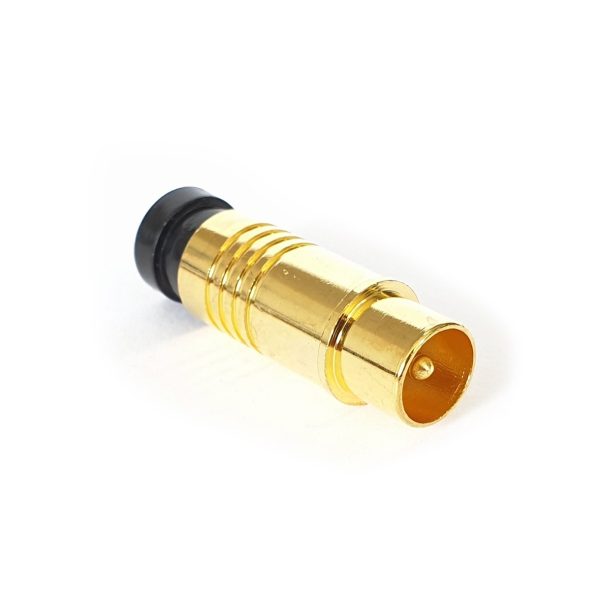 TV-Kompressionsstecker Gold 7,0 mm