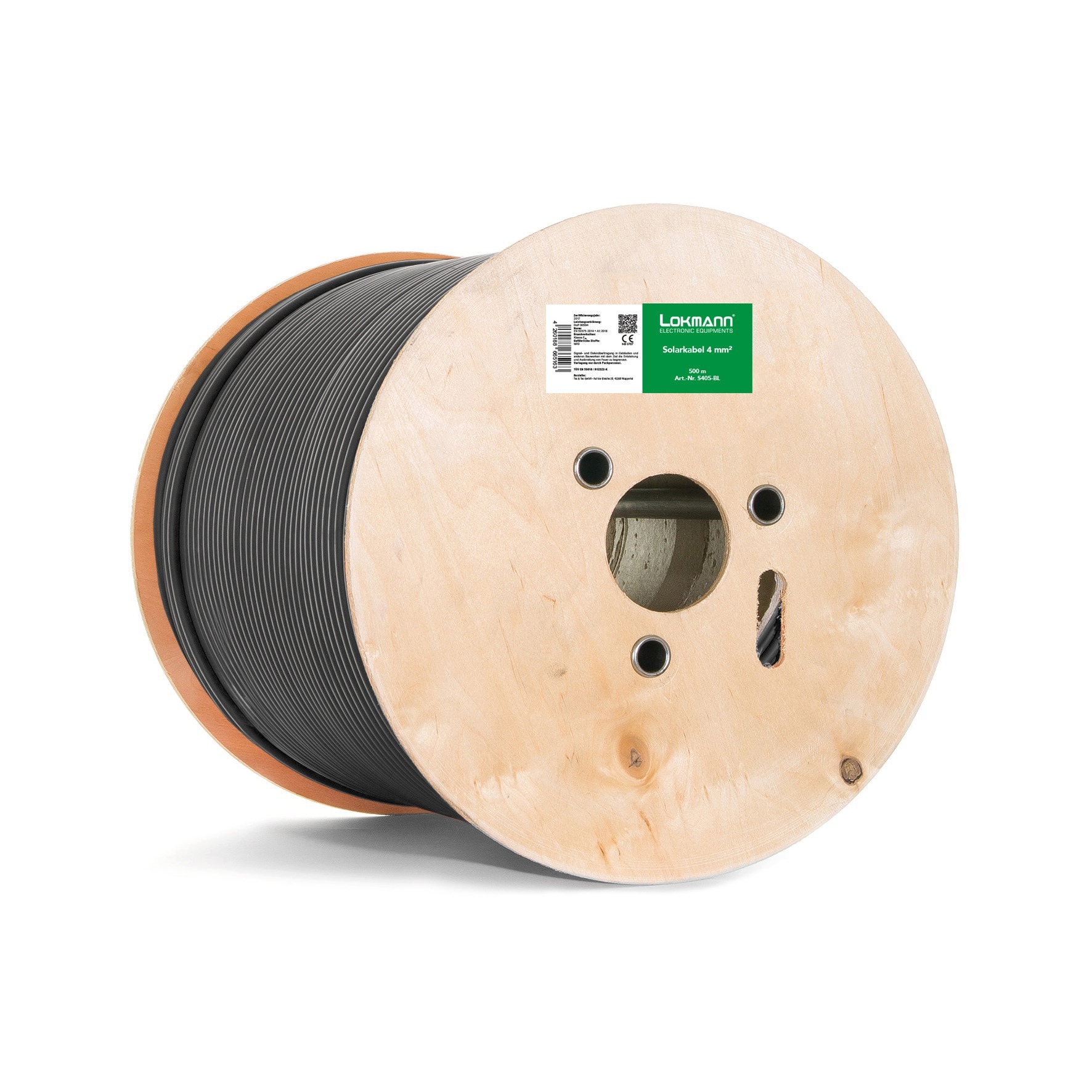 Solarkabel als Private Label – Beispiel mit Etikett und Verpackung