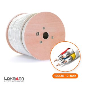 Lokmann Quattro 100dB 2-fach geschirmt CCS