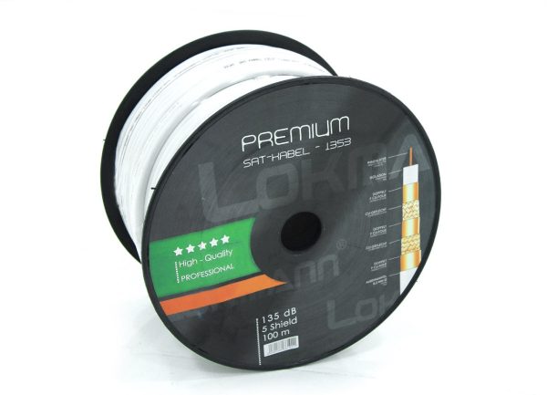 Lokmann Premium 135dB 5-fach geschirmt CCS, 100 m