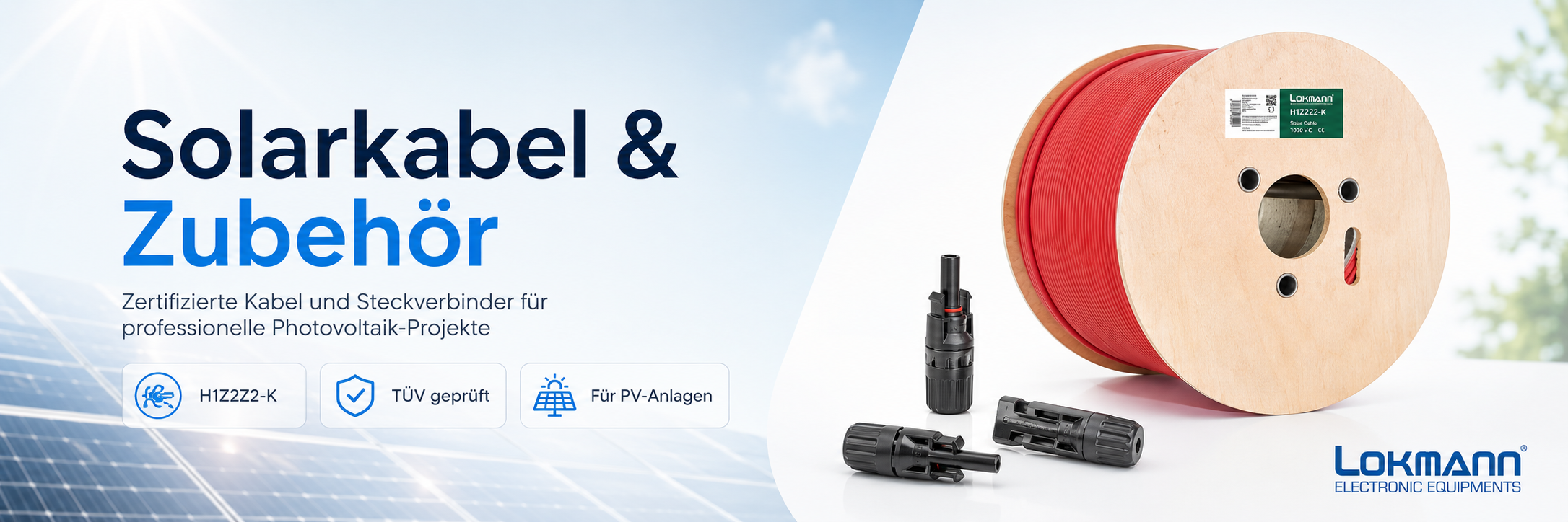Lokmann Solarkabel und Zubehör – Markenauftritt