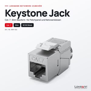 Lokmann Cat. 7 Keystone Jack Slim NW-102