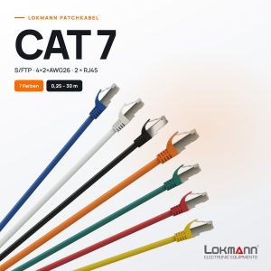 Lokmann Patchkabel CAT 7 S/FTP in 7 Farben