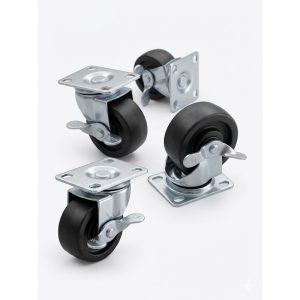 Lokmann Rollensatz für 19 Zoll Standschrank, 4-teilig